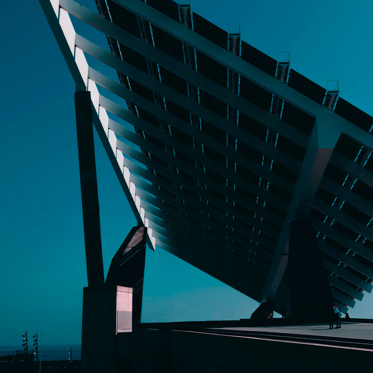 Estructura de paneles solares